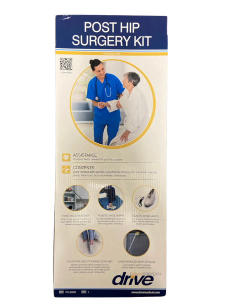 box that has drive medical post surgery hip kit