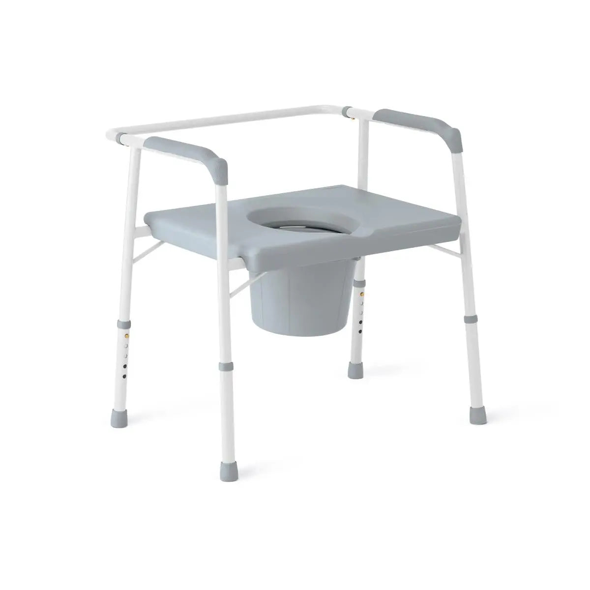 Gray Steel Bariatric Commode