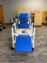 Dim Gray MJM Soft Seat Total Padding Reclining Shower Chair