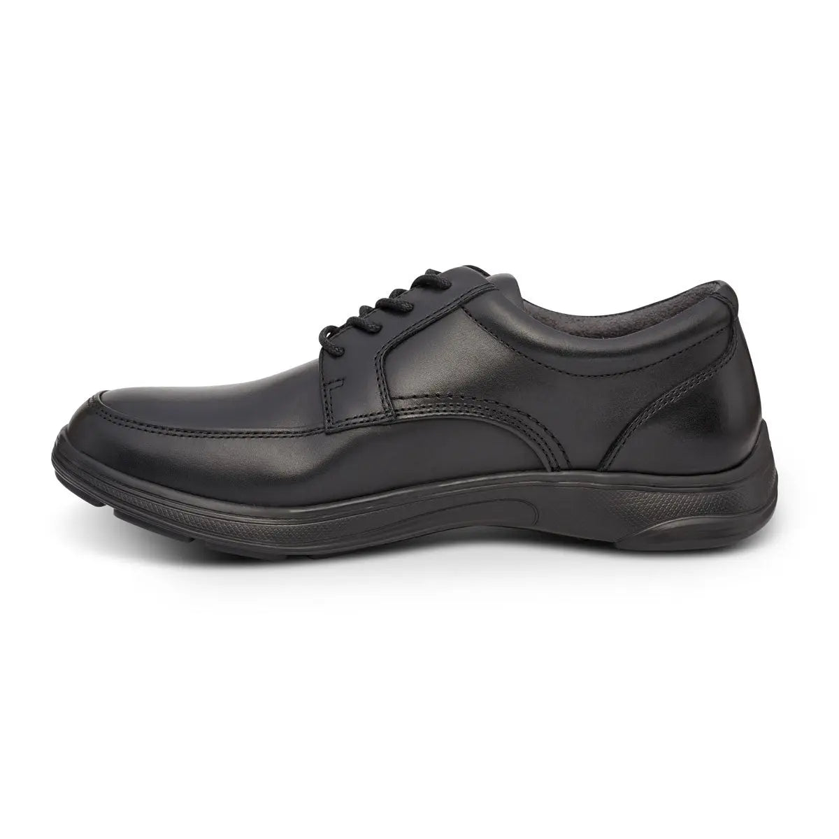 Anodyne Men's No. 12 Diabetic Therapeutic Comfort Casual Oxfort, Black - Left Side Image
