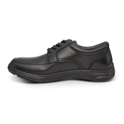 Anodyne Men's No. 12 Diabetic Therapeutic Comfort Casual Oxfort, Black - Left Side Image