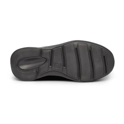 Anodyne Men's No. 12 Diabetic Therapeutic Comfort Casual Oxfort, Black - Sole Image