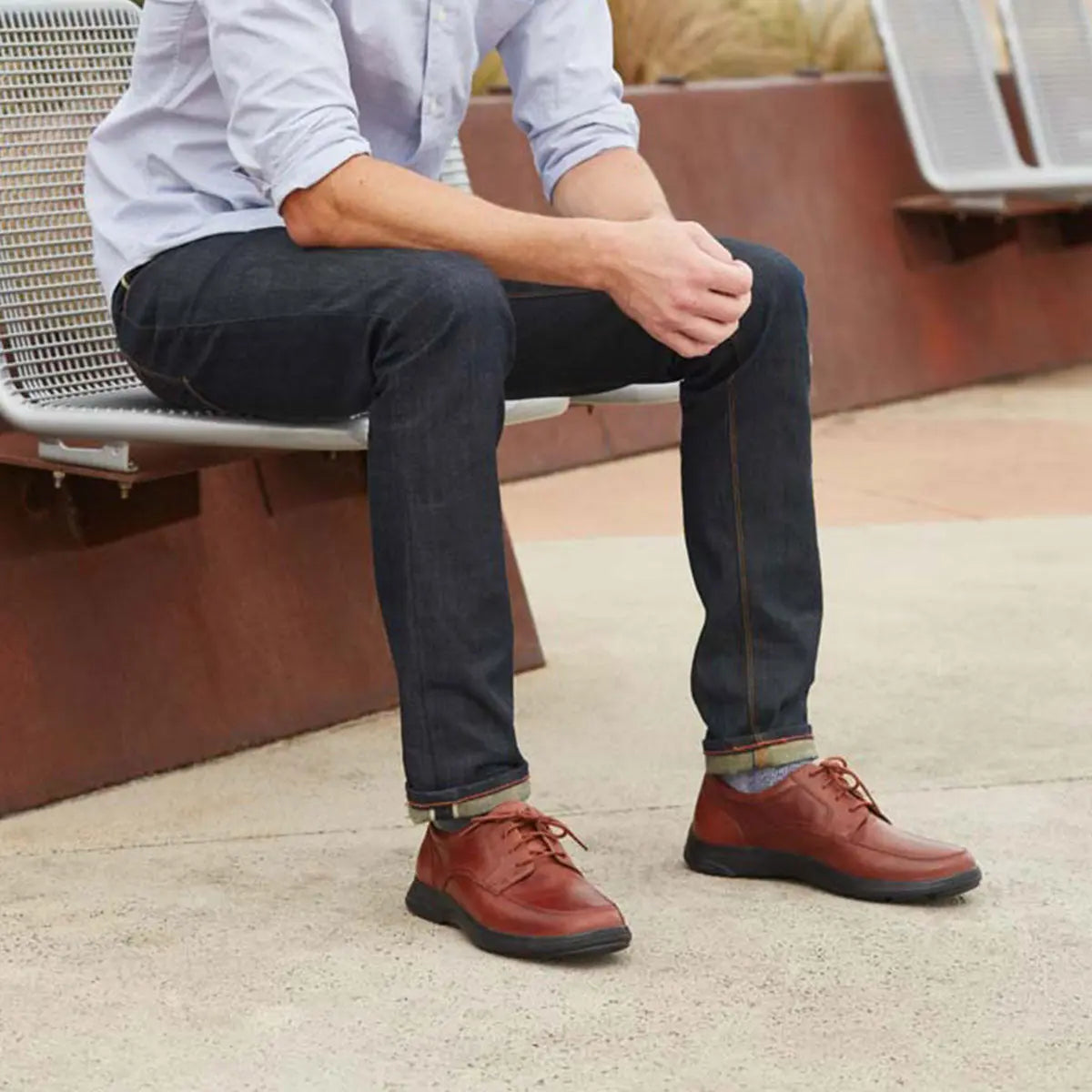 Anodyne Men's No.12 Oxford - BURNISHED BROWN enjoyed outdoors