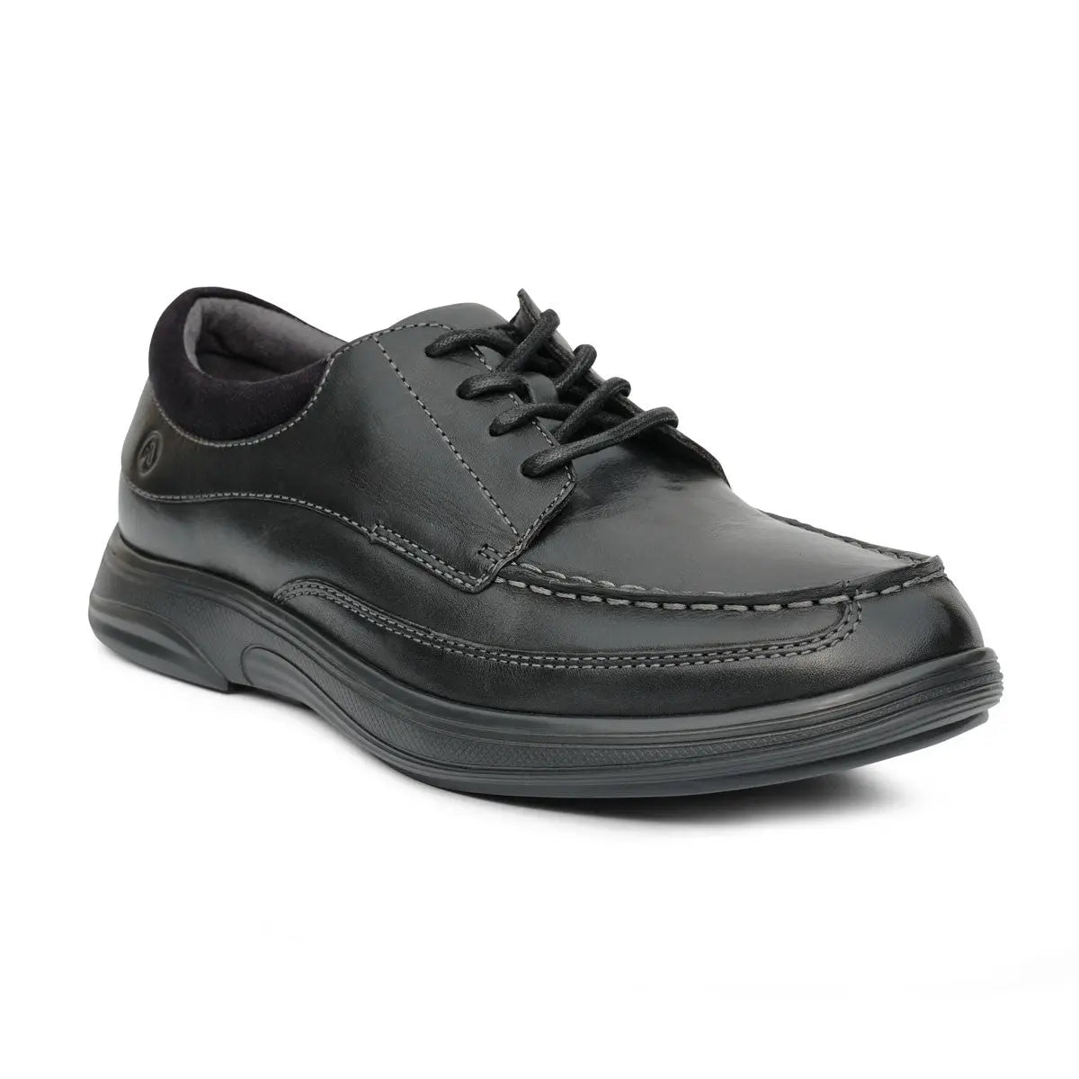 Anodyne Men's No.30 Casual Dress Diabetic Shoe, Black with lace closure