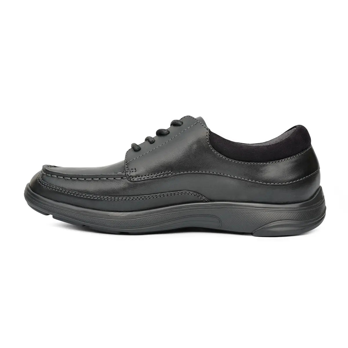 Anodyne Men's No.30 Casual Dress Diabetic Shoe, Black with microfiber lining