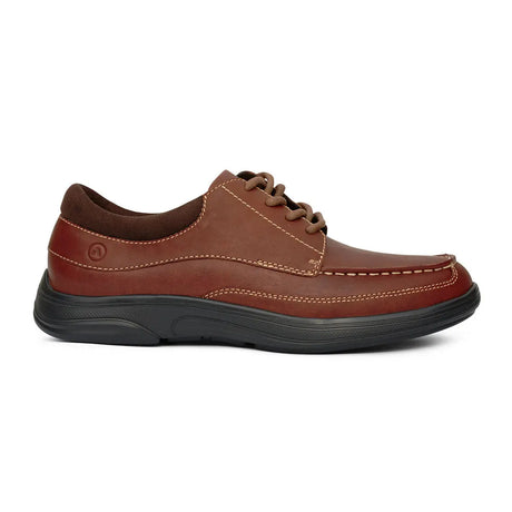 Anodyne Men's No.30 Casual Dress Diabetic Shoe, Whiskey with lace closure