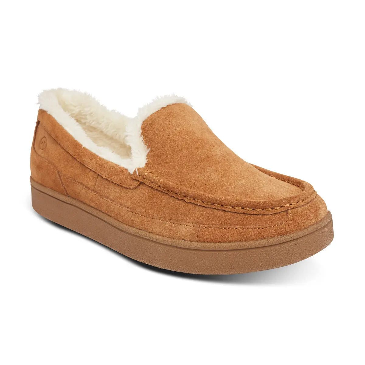 Anodyne Men's No. 34 Diabetic Therapeutic Moc Toe Slipper, Camel: Main Image