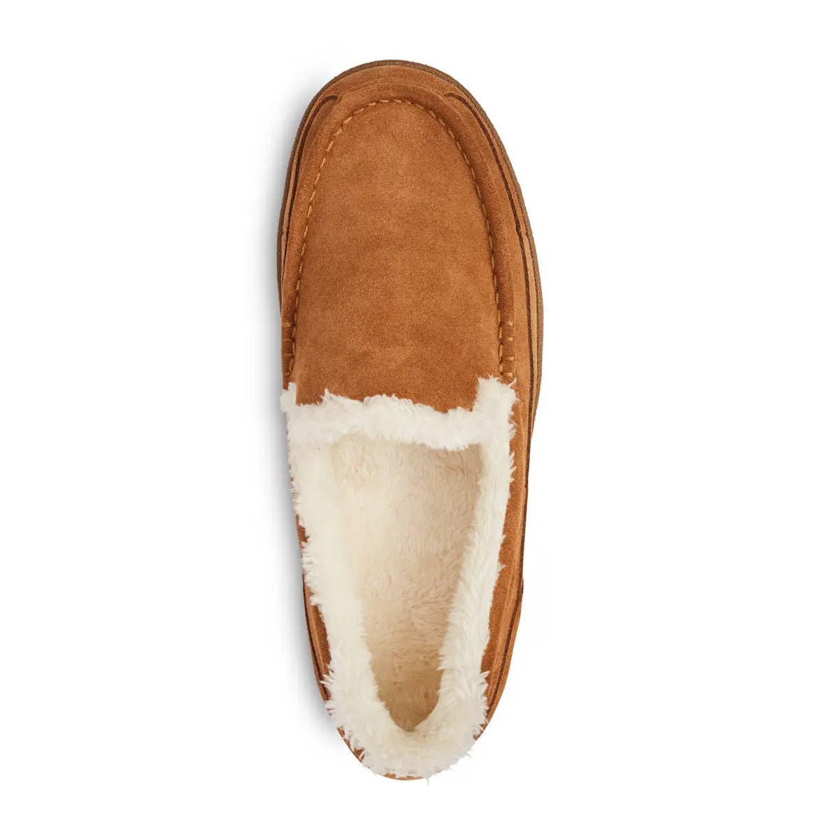 Anodyne Men's No. 34 Diabetic Therapeutic Moc Toe Slipper, Camel: Top Image