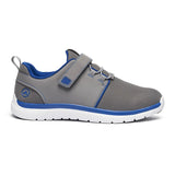 Anodyne Men's No.64 show in Grey/Blue right side with hook & loop closure