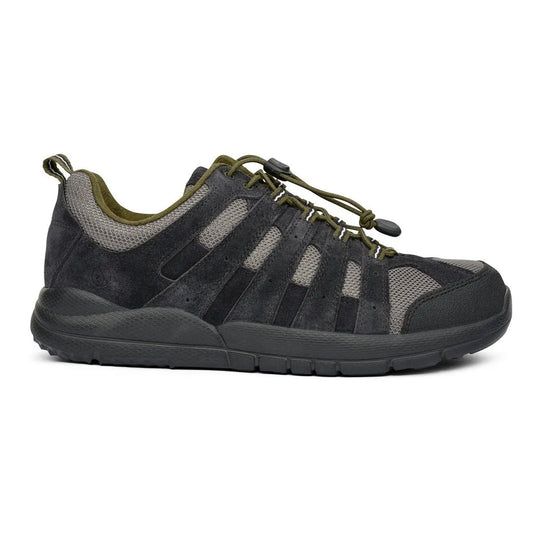 Anodyne Men's No.44 Trail Walker - Dark Grey has a elastic lace for easy closure