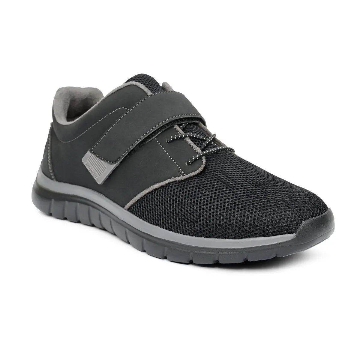 Anodyne No.46 Sport Jogger Men's Diabetic Shoe, Black - Main Image | Dahl Medical Supply