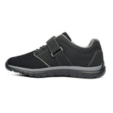 Anodyne No.46 Sport Jogger Men's Diabetic Shoe, Black - Left Side Image | Dahl Medical Supply