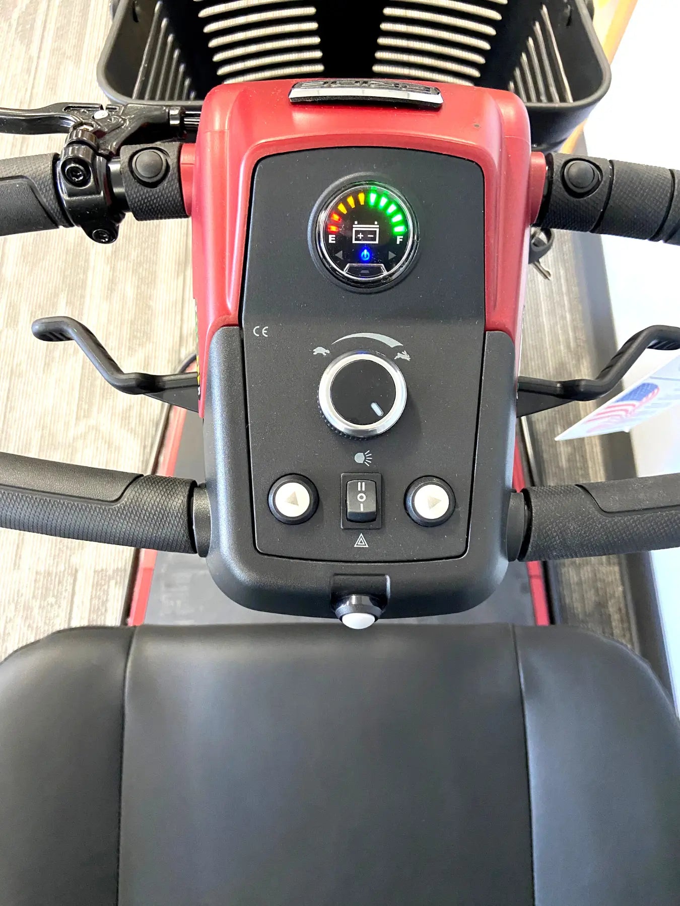 Dim Gray Pride Maxima 3 Wheel Heavy Duty Red Scooter