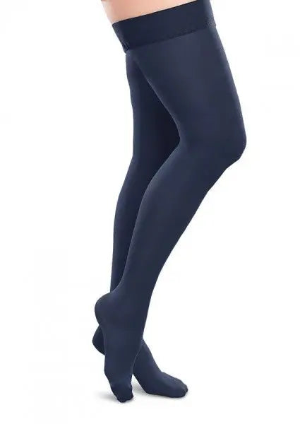 15-20mmHg* Opaque Thigh Highs for Women - Navy