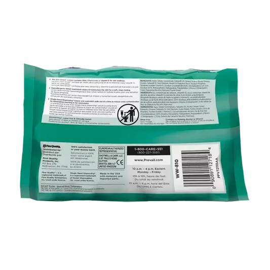 Gray Prevail Adult Wipe or Washcloth 8 X 12" Fragrance Free