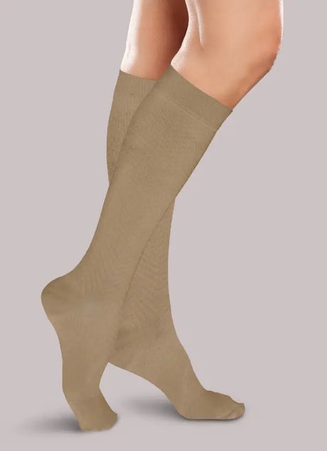 30-40mmHg Trouser Socks for Women - Sand