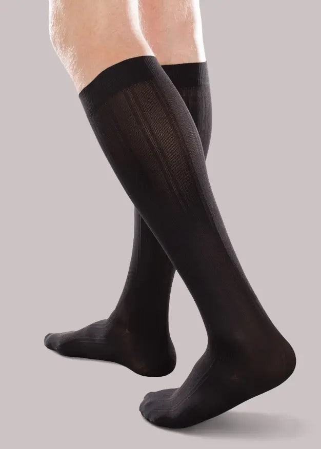 Gray 15-20 mmHg Trouser Socks for Men