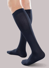 30-40mmHg* Therafirm Opaque Trouser Sock, Blue | Dahl Medical Supply