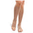 TheraFirmt 15-20 mmHg Opaque Open-Toe Knee Highs Compression Socks - Kahki
