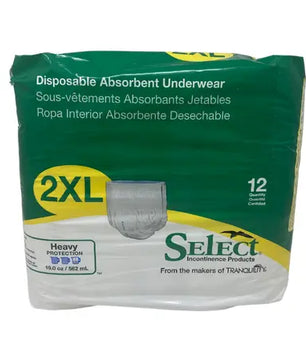 Dark Slate Gray Select Disposable Absorbent Underwear