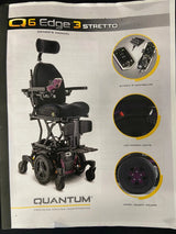 Gray Quantum Q6 Edge Stretto Powerchair