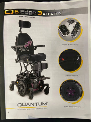 Gray Quantum Q6 Edge Stretto Powerchair