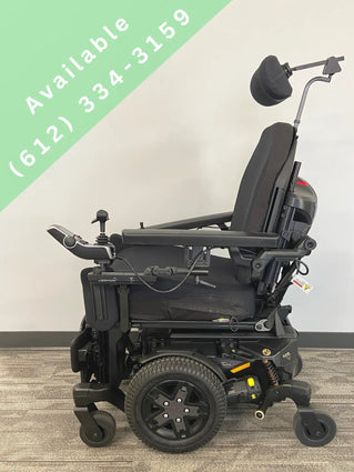 Light Gray Quantum Q6 Edge Stretto Powerchair