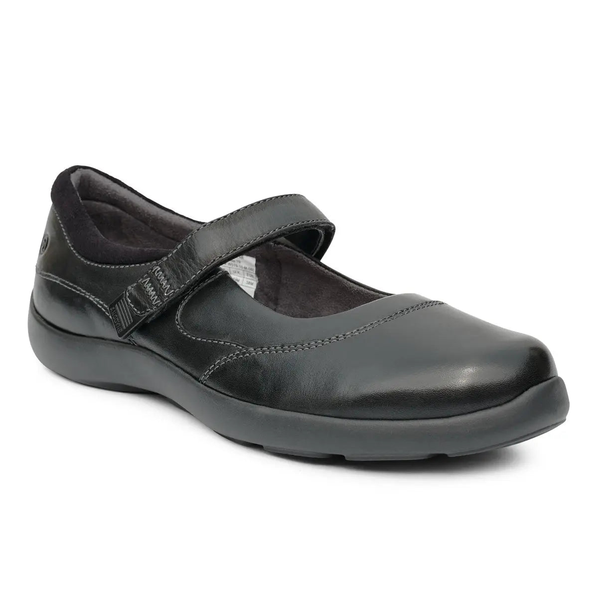 Diabetic Casual Mary Jane Shoe for Women, Black - Main Image | No. 19 | Anodyne