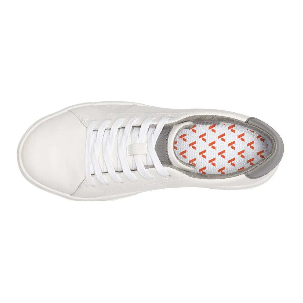 Anodyne Women's No.27 Casual Sneaker, White with microfiber lining