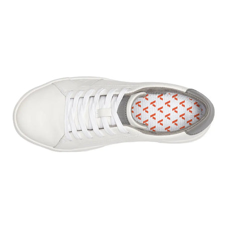 Anodyne Women's No.27 Casual Sneaker, White with microfiber lining