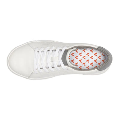 Anodyne Women's No.27 Casual Sneaker, White with microfiber lining
