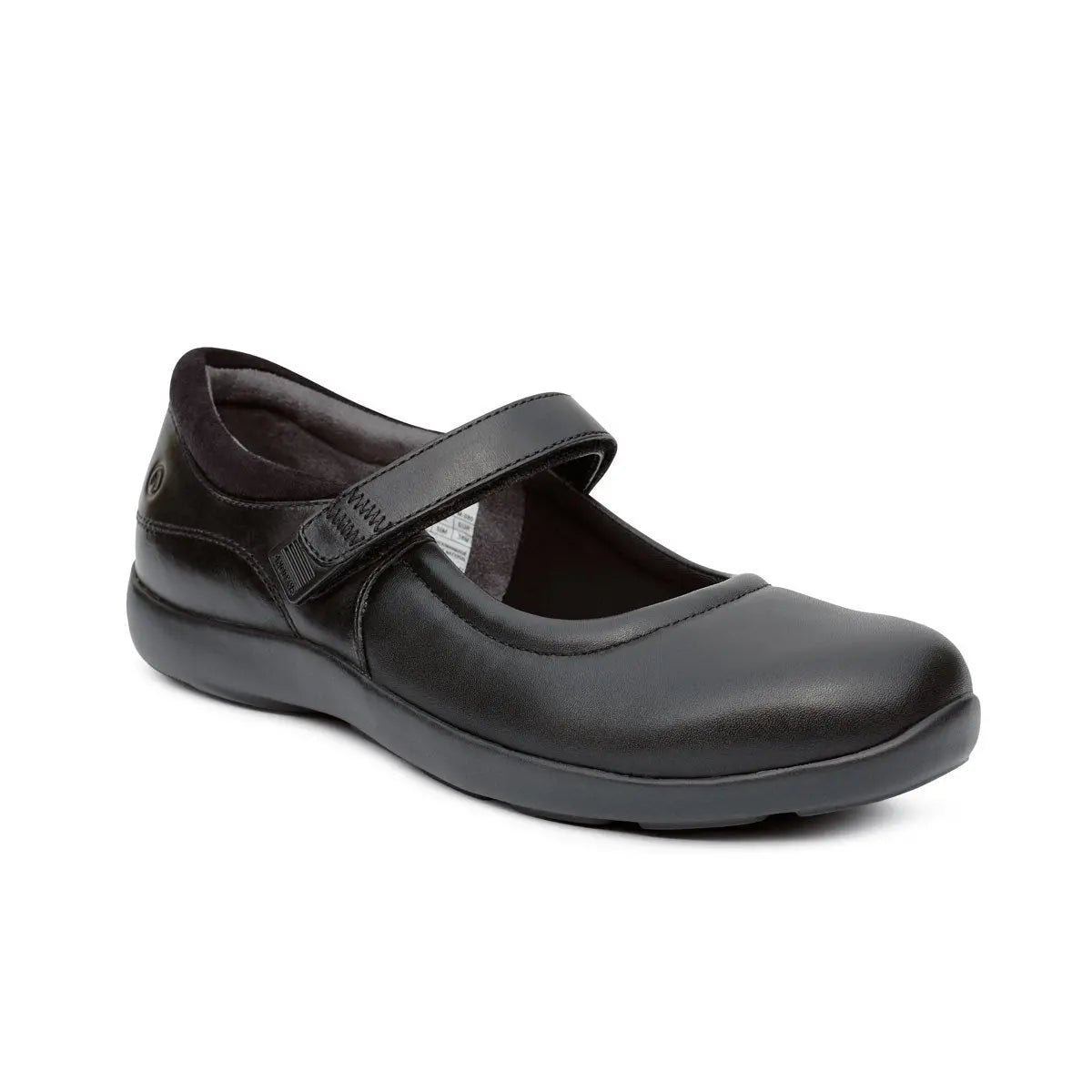 Dark Slate Gray No. 33 Casual Mary Jane Stretch - Black Stretch