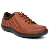 Anodyne No.75 Women's Therapeutic Diabetic Casual Sport Shoe, Saddle - front view | dahlmedicalsuppy.com