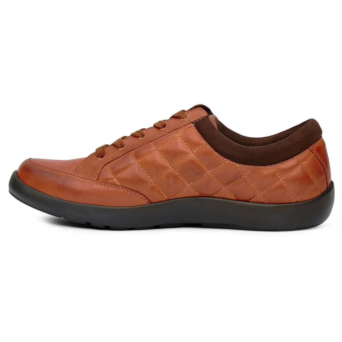 Anodyne No.75 Women's Therapeutic Diabetic Casual Sport Shoe, Saddle - side view | dahlmedicalsuppy.com