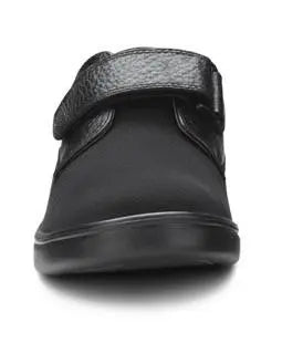 Dr. Comfort Annie X Double Depth Women's Diabetic Shoe, Black - Front View | Dahl Medical Supply