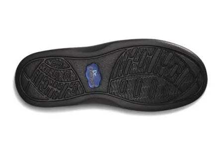 Dr. Comfort Annie X Double Depth Women's Diabetic Shoe, Black - Bottom View | Dahl Medical Supply