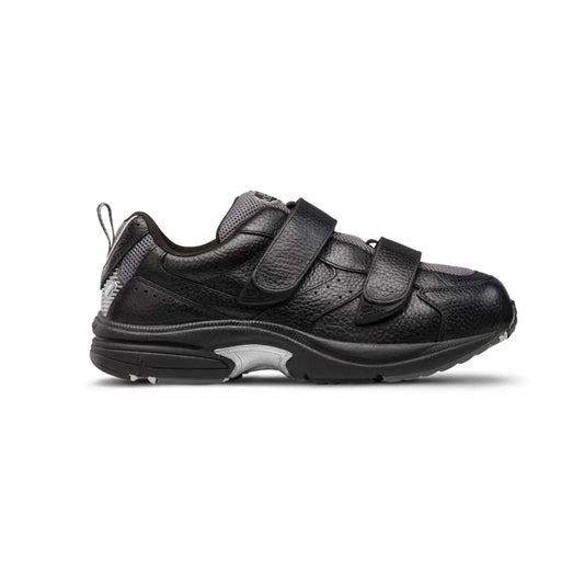 Dr. Comfort Men's Winner-X Therapeutic Double Depth Diabetic Walking Shoe, Black Side Image