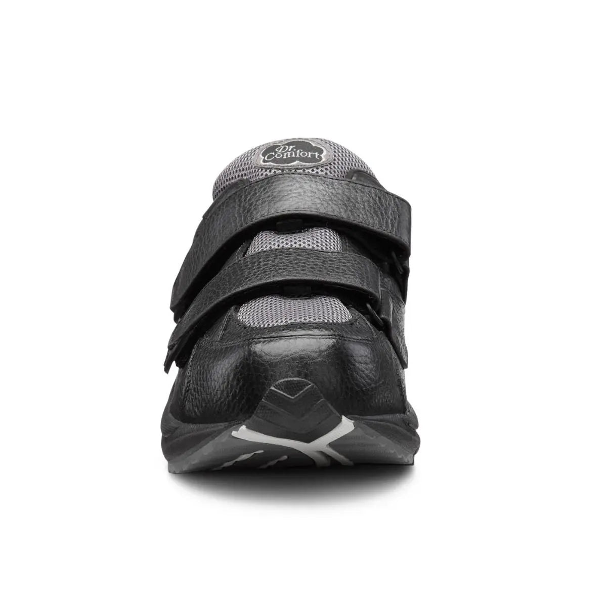 Dr. Comfort Men's Winner-X Therapeutic Double Depth Diabetic Walking Shoe, Black Front Image