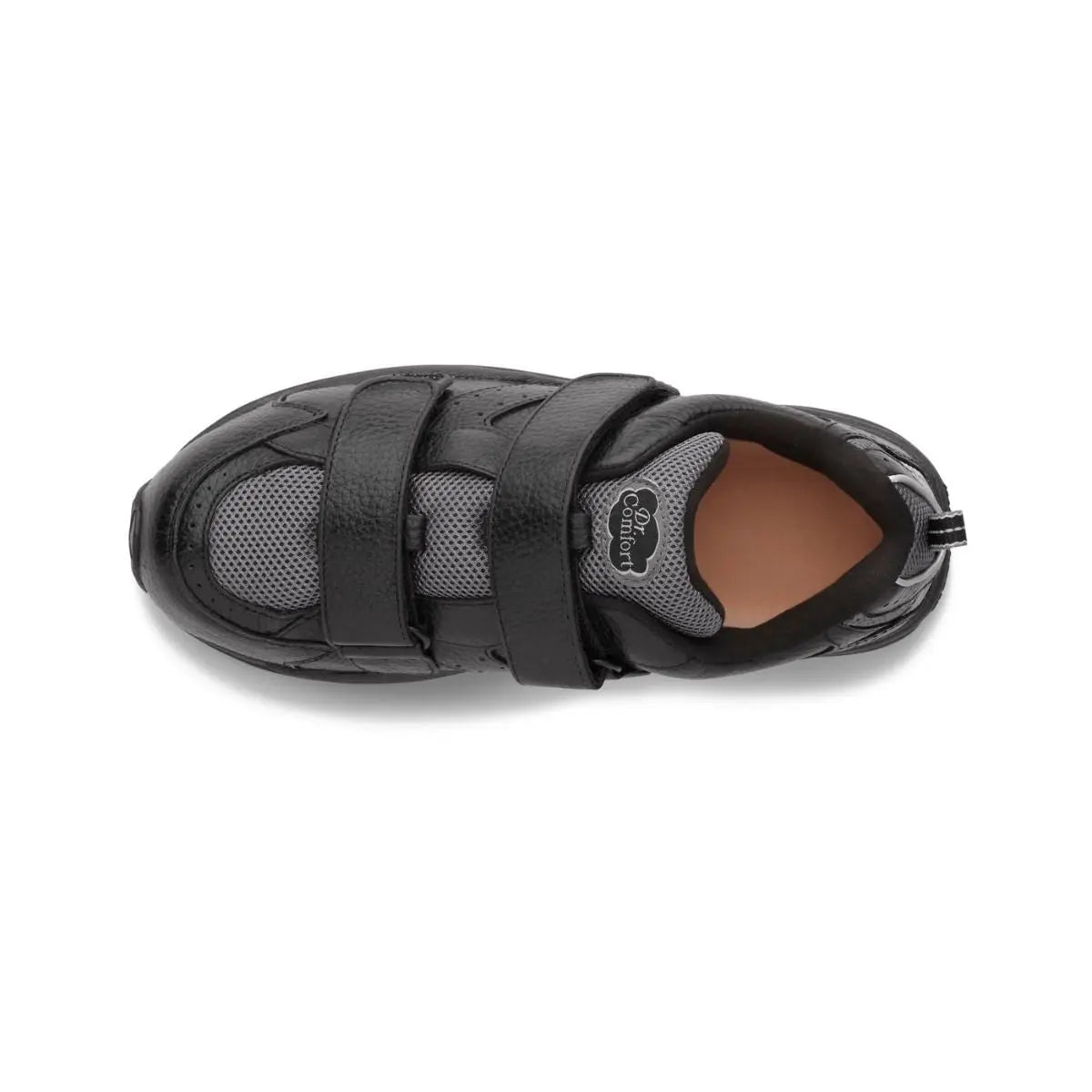 Dr. Comfort Men's Winner-X Therapeutic Double Depth Diabetic Walking Shoe, Black Top Image