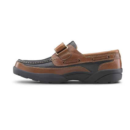 Dr. Comfort Mike Men's Boat Shoe, Left Side Image